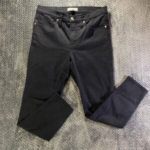 Madewell 9 High Rise Skinny Jeans Black Women's Size 30P